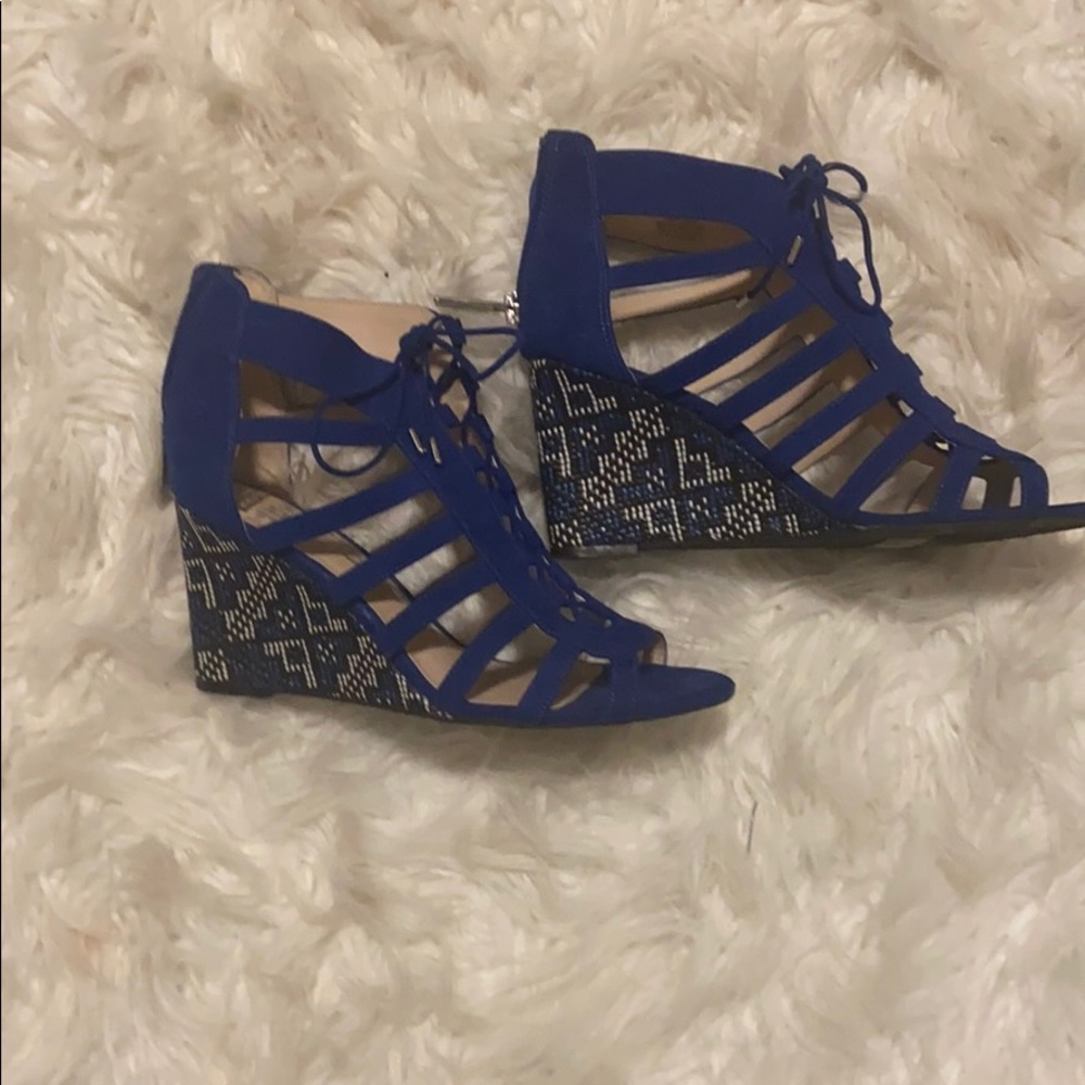 Blue Wedges You Deserve Size 8m